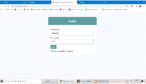 Gambar 7. Implementasi Halaman Login 