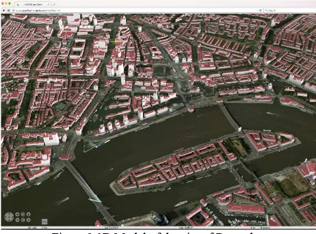 Figure 2 3D Model of the city of Rotterdam 