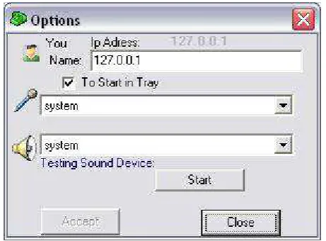 Gambar 3.15 tampilan options p2p volp Beta-1.1 