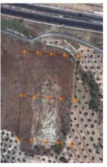 Figure 5. Measurement of control points using GPS positioning. 