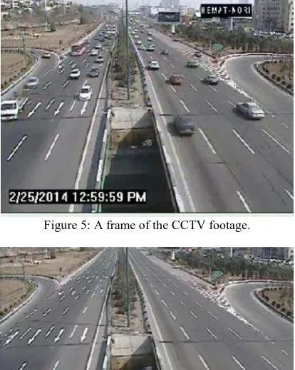 Figure 5: A frame of the CCTV footage. 