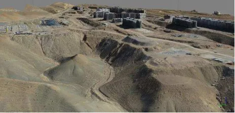Figure 1: 3D realistic modelling of MASKAN MEHR construction site by UAV Photogrammetry 