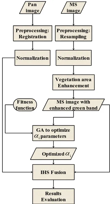 Figure 1 illustrates the flowchart of the proposed image fusion method. 