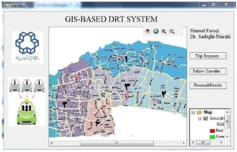 Figure 3. GIS-based DRT system application 