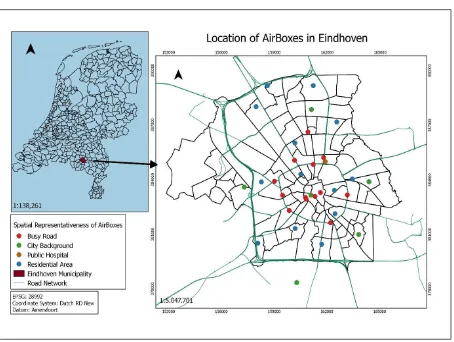 Figure 3 Spatial representativeness of ILM network in Eindhoven 