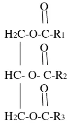Gambar 2.1 Struktur Trigliserida 