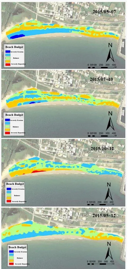 Figure 9. The simulation of wave crest after the placement of detached breakwater complexes 