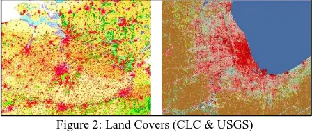 Figure 2: Land Covers (CLC & USGS) 