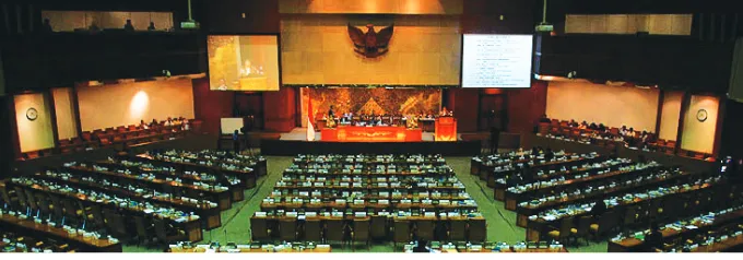 Gambar 1.4 Indonesia adalah negara yang menganut paham pembagian kekuasaan (distribution of power)