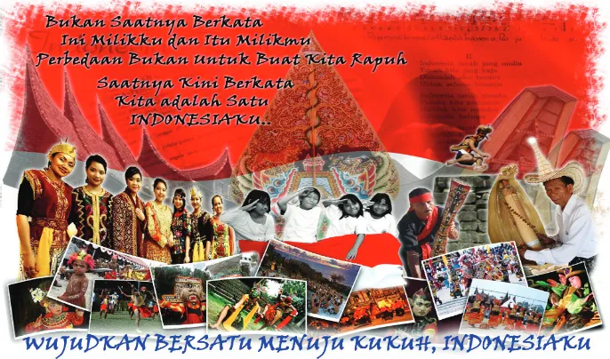 Gambar 7.1 Indonesia merupakan negara yang mempunyai banyak perbedaan, baik adat, budaya, agama, suku maupun yang lainnya.