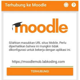 Gambar 3. Moodle Mobile di Google Play Store  Selanjutnya adalah melakukan instalasi moodle dan  menunggu hingga selesai seperti pada Gambar 3