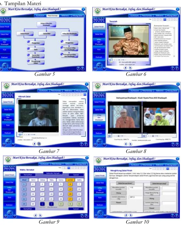 Gambar 1 adalah tampilan awal ketika membuka aplikasi, Gambar 2  merupakan  tutorial  atau  cara  penggunaan  multimedia  pembelajaran  interaktif