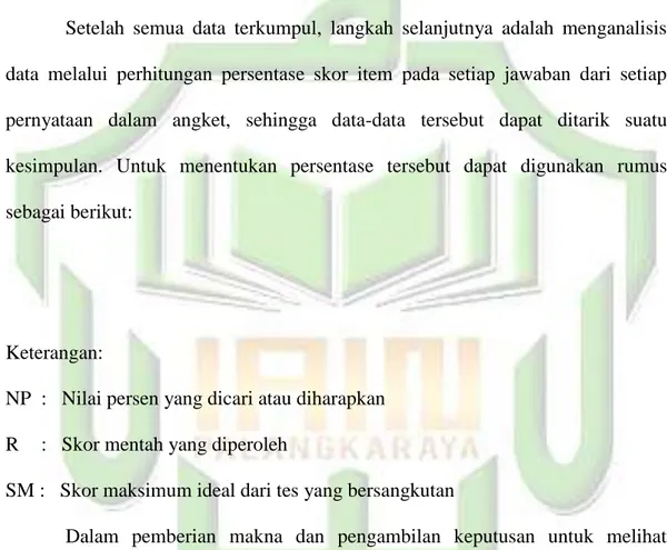 Tabel 3.3   Kriteria Kelayakan Berdasarkan Persentase  