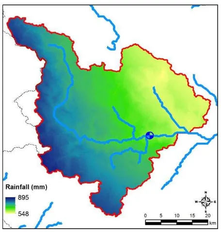 Figure 6. Monthly surface runoff maps derived from the PESERA Model 