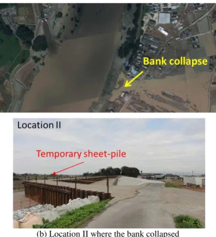 Figure 5 shows the colour composite of three PALSAR-2 images at the sites. The damaged banks and new sheet-piles can be observed in the figure