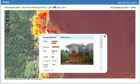 Figure 7: Viewing household-level information of an affected structure such as this is another feature of Flood EViDENs.