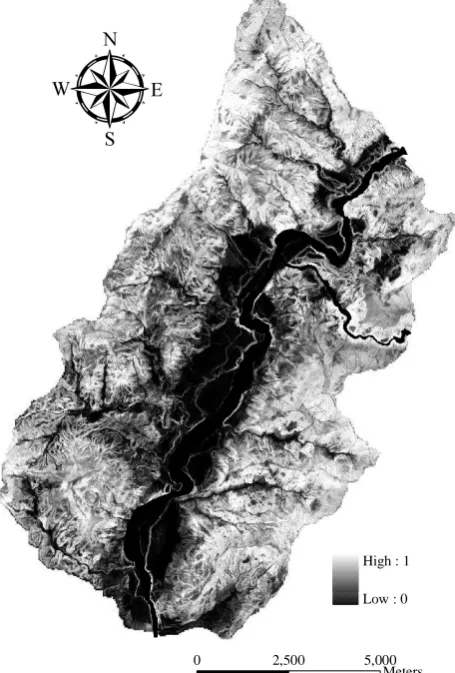 Figure 4. The preliminary landslide susceptibility map 
