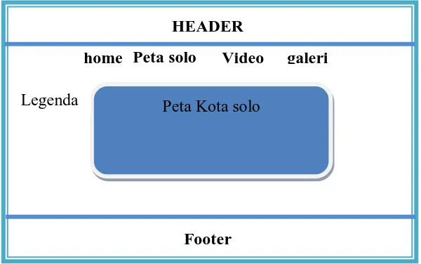 gambar 3.7 menu peta solo berisi konten peta kota solo.  
