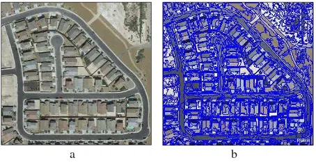Figure 2(a) shows an image which was taken from Google Earth to illustrate the processing