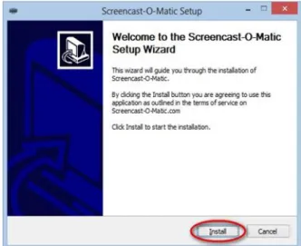 Gambar 10 Screencast  O  Matic  setup 