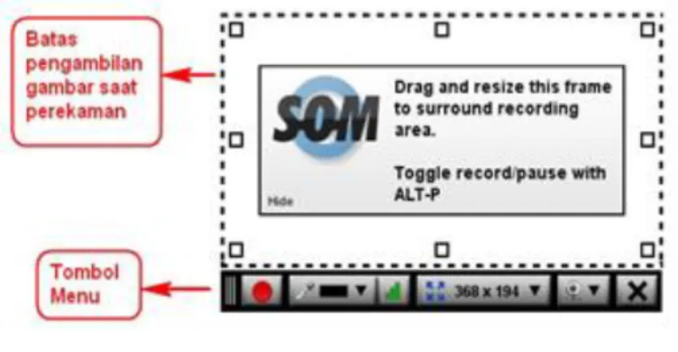 Gambar 15 Proses Pengambilan Video dengan Screencast O Matic 