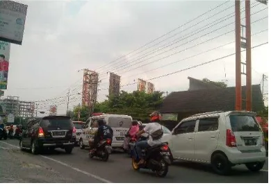 Gambar 1.1 Kemacetan di Ruas Jalan Kaliurang  