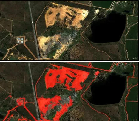 Figure 5. NDVI using density slicing WorldView-2 Image Copyright 2014, DigitalGlobe © 