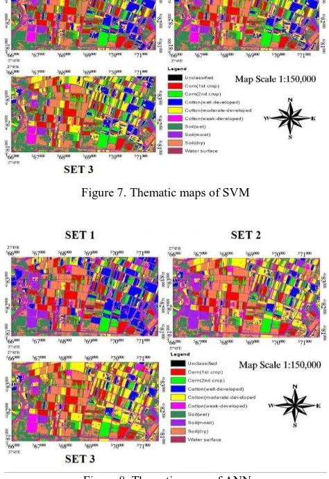 Figure 7. Thematic maps of SVM 