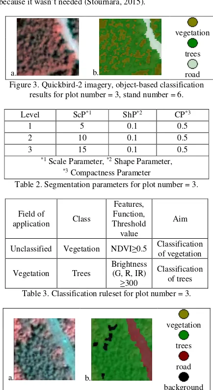 Figure 3. Quickbird-2 imagery, object-based classification 