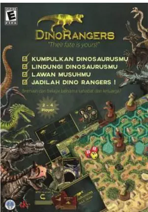 Gambar 7. Desain token dinosaurus Dino Rangers 