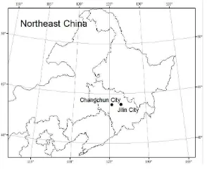Figure 1. the location of sampling area