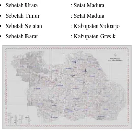 Gambar 3.1.  Peta Kota Surabaya 
