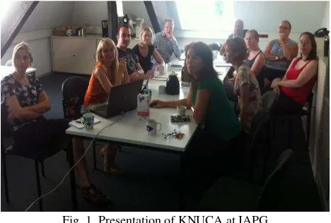 Fig. 1. Presentation of KNUCA at IAPG 
