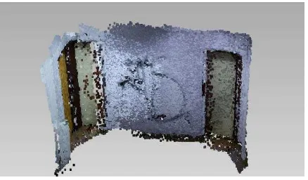 Figure 6 3D model of the wall section captured by Faro Focus 3D laser scanner  