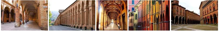 Figure 1: Examples of historical porticoes in Bologna digitally reconstructed for conservation, management & communication issues (UNESCO WHS candidature)