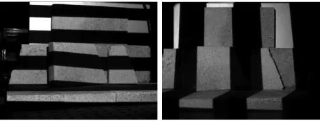 Figure 1. Monochrome structured light patterns projected onto a scene full of 3D objects