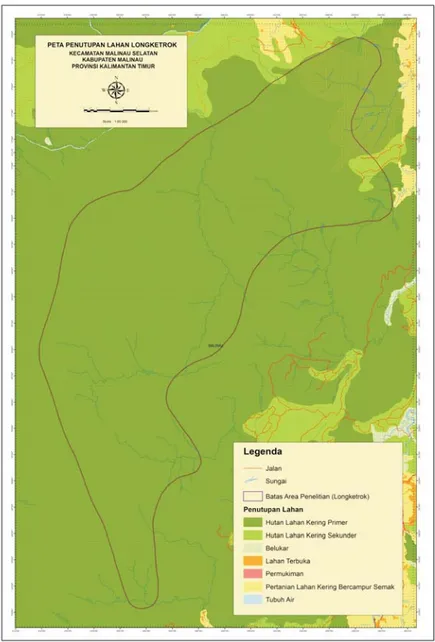 Gambar 1. Lokasi hutan lindung Long Ketrok, Kab. Malinau, Prov. Kalimantan Timur