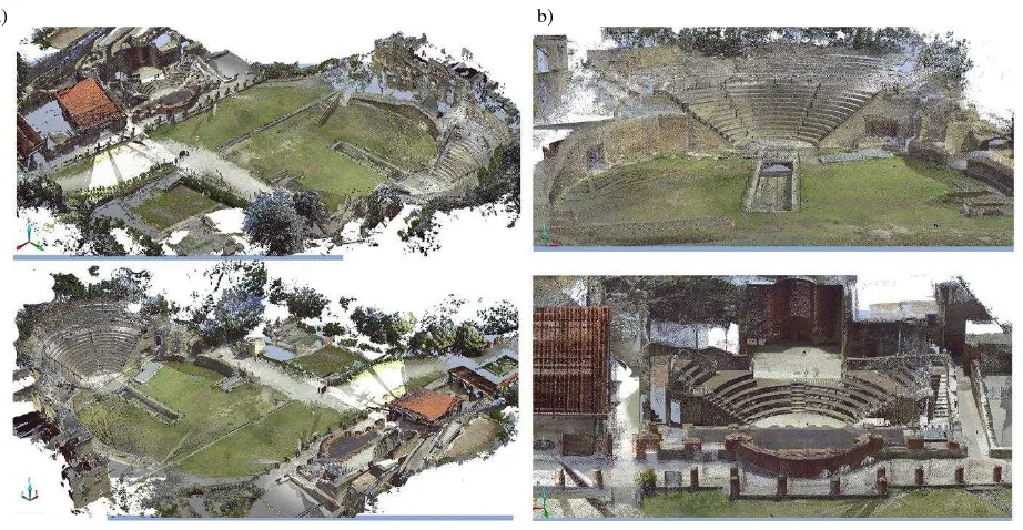 Figure 3: Two different views of the photogrammetric point cloud. 
