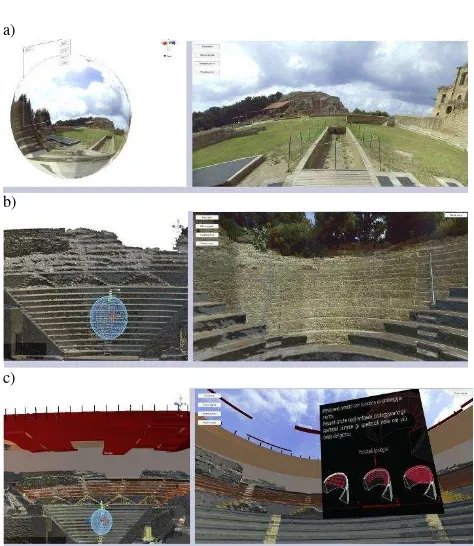 Figure 14: Visualization of the virtual tour through a VR device. 