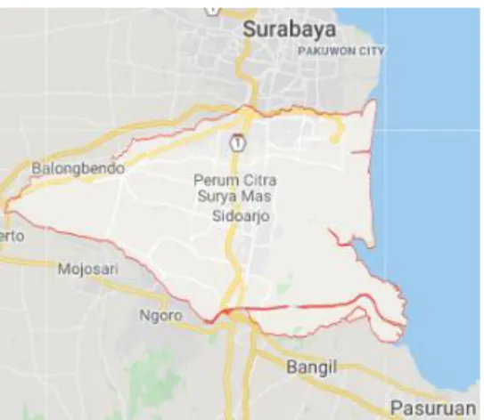 Gambar  2. wilayah sidoarjo 