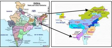 Figure 1. North Eastern Region of India 