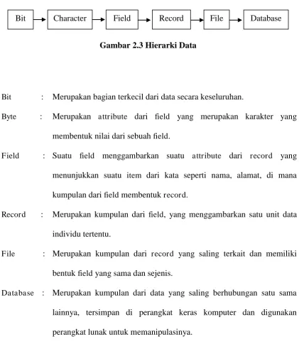 Gambar 2.3 Hierarki Data 