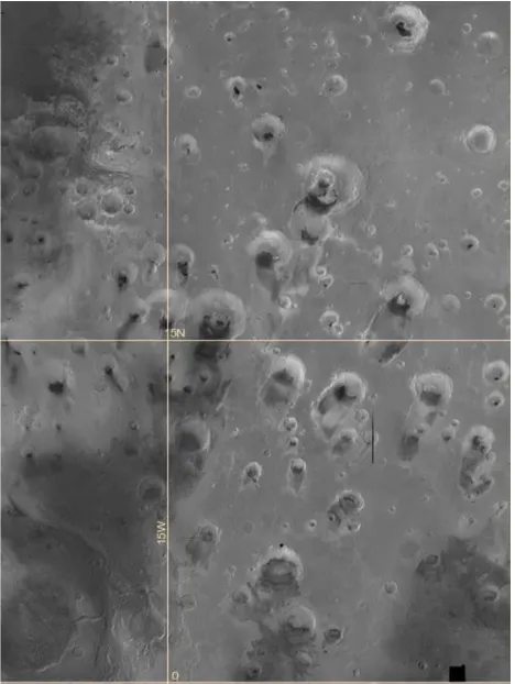 Figure 1. A snapshot of the MC11-E quadrangle  mosaic that was released by the HRSC team