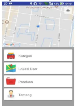 Gambar 12. Daftar Rumah Sakit  Informasi  Rumah  Sakit  ini  memberikan  informasi secara detail tentang Rumah Sakit  yang dipilih 