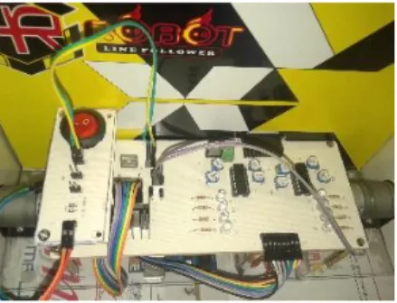 Gambar 8. Rancangan Hasil  Karya Robot Pembersih  lantai  Berbasis  Arduino  Tampak  Belakang