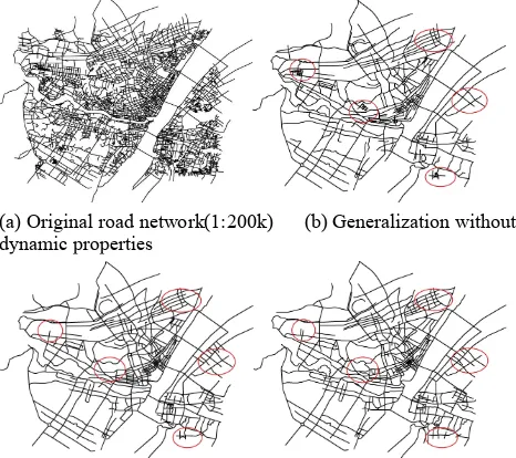 Figure 5. A comparison of road networks before and after