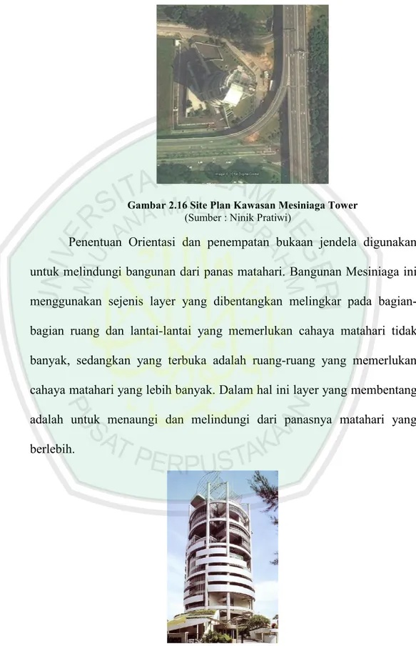 Gambar 2.16 Site Plan Kawasan Mesiniaga Tower (Sumber : Ninik Pratiwi)