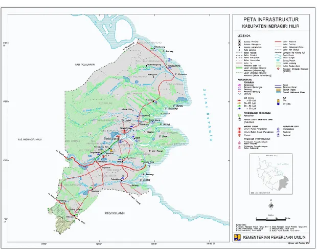 Gambar 1 Peta Kabupaten Indragiri Hilir 