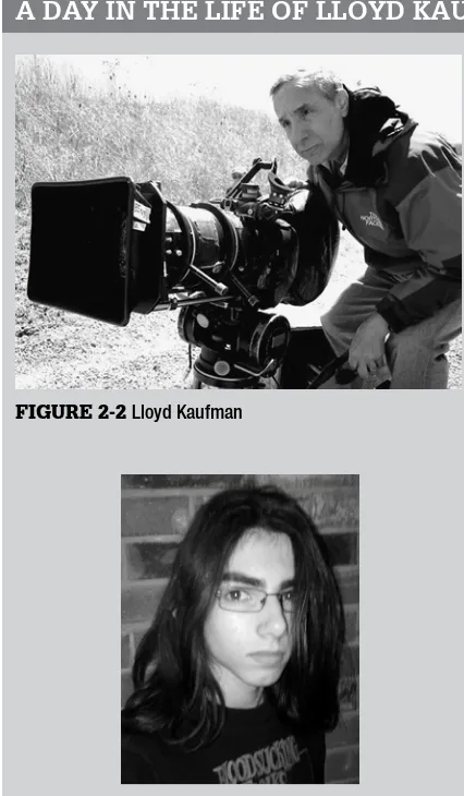 FIGURE 2-3 Stuart Linver, intern for Lloyd Kaufman