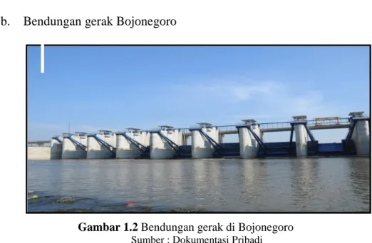 Gambar 1.2 Bendungan gerak di Bojonegoro 